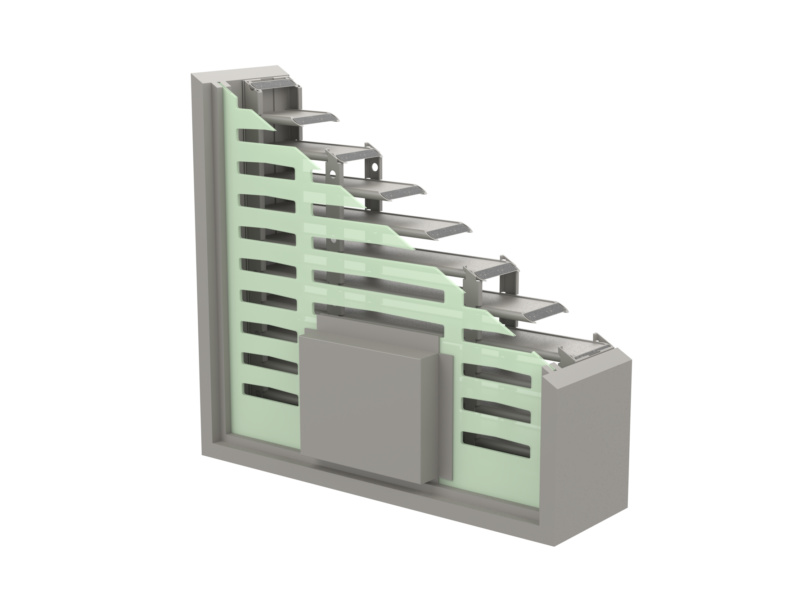 Lvh44s Fire And Smoke Damper Intumescent Air Transfer